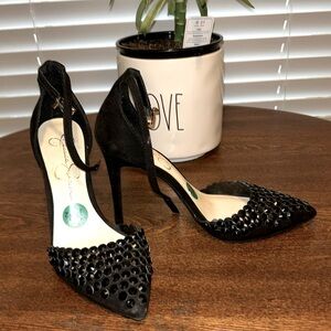 Jessica Simpson Black Heels S-7.5